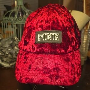 PINK Victoria's Secret Red Velvet Hat